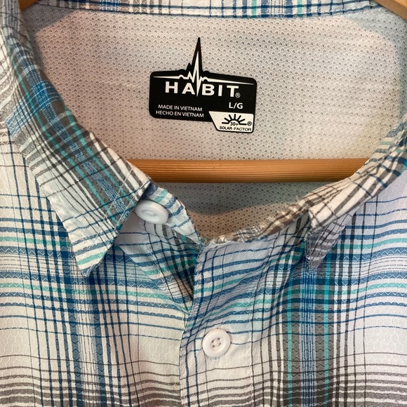 SOLD - Habit Long Sleeve Button Down Fishing Shirt - Picture 2 of 11
